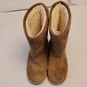 Cozy Brown BearPaw Shearling Girls' Boots